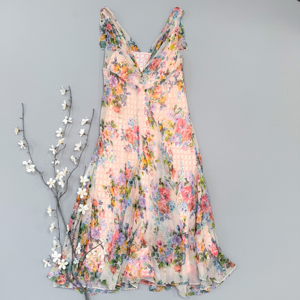 ANTHROPOLOGIE Meadow Rue Floral Sleeveless Dress, 8. - Picture 4 of 8